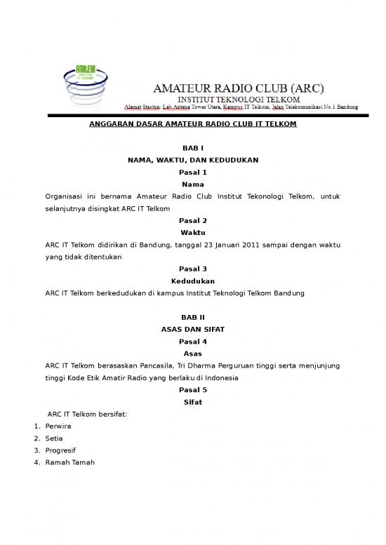 picture_Amateur Radio Club It Telkom | Ad Art Organisasi